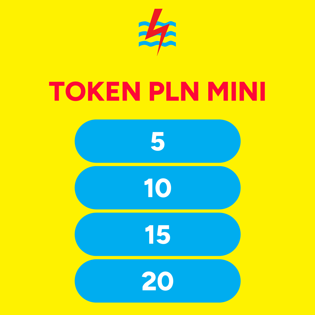 Token PLN Pulsa Token Listrik 5K 10K 15K 20K