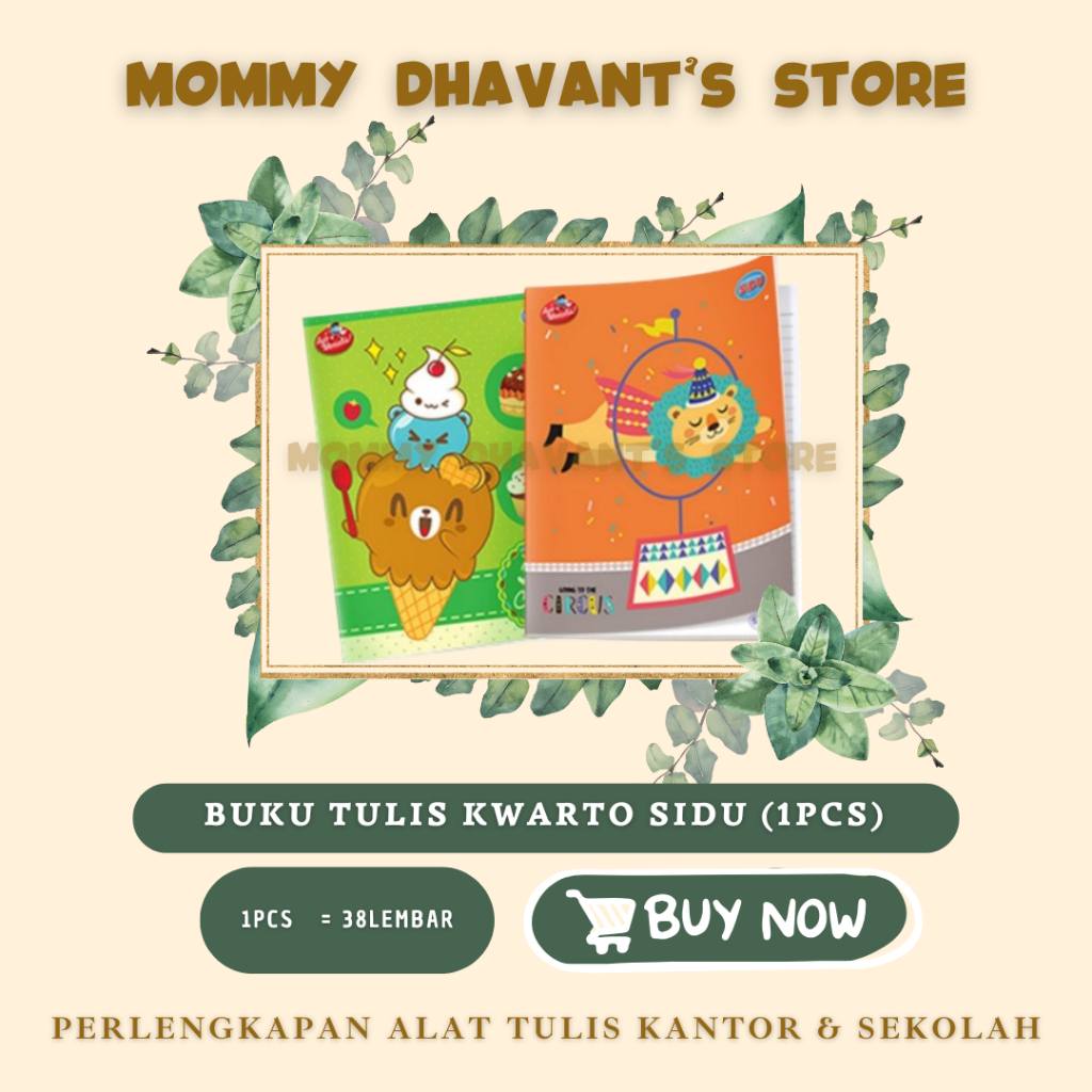 

MD (ECER 1PC) Buku Tulis KWARTO / SIDU / Sinar Dunia / Buku Tulis Ukuran Kecil / Buku Catatan Sekolah