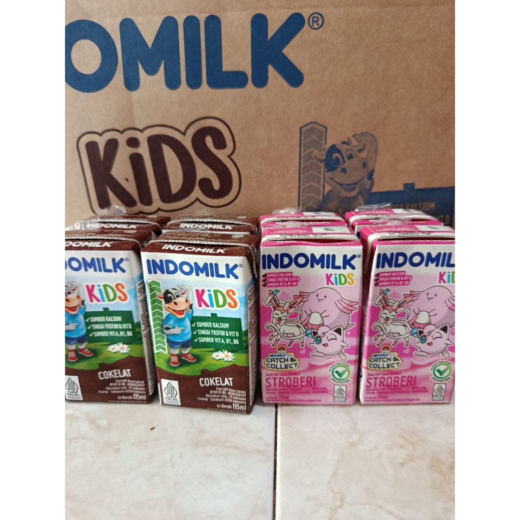 

INDOMILK KIDS 115 ML RASA COKLAT DAN STRAWBERRY.
