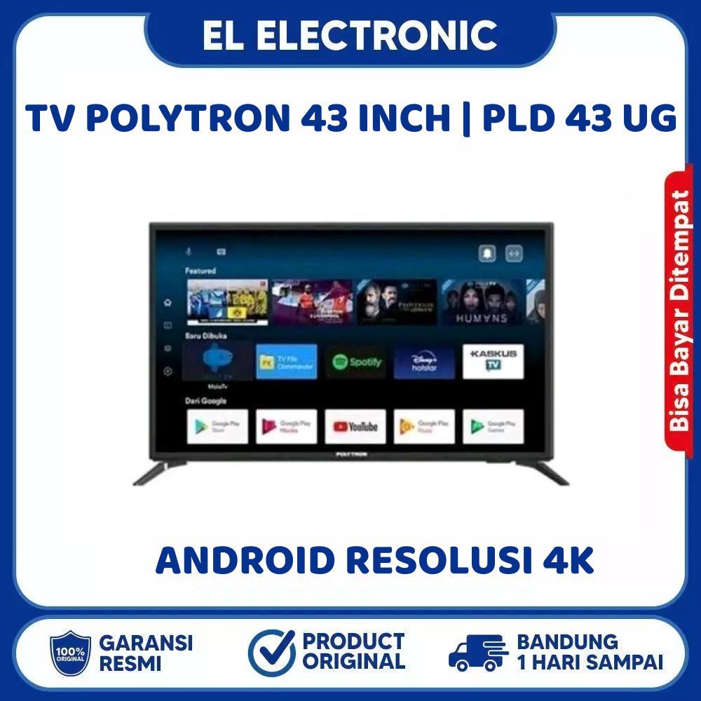 TV POLYTRON PLD 43 UG  5059 TV 43INCH ANDROID 4K