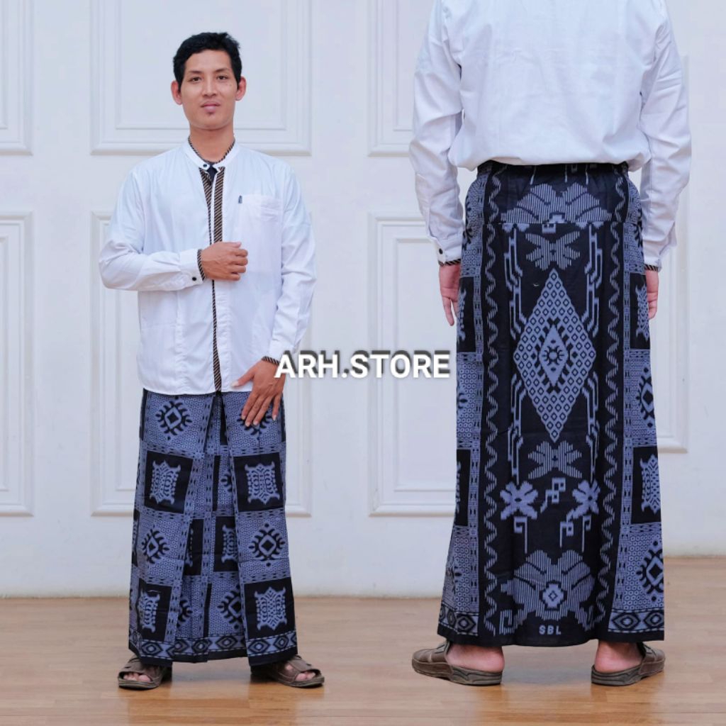Rok Sarung Dewasa Dengan Karet Pinggang Sarung BHS Sarung Santri Rok Sarung Pria Wanita
