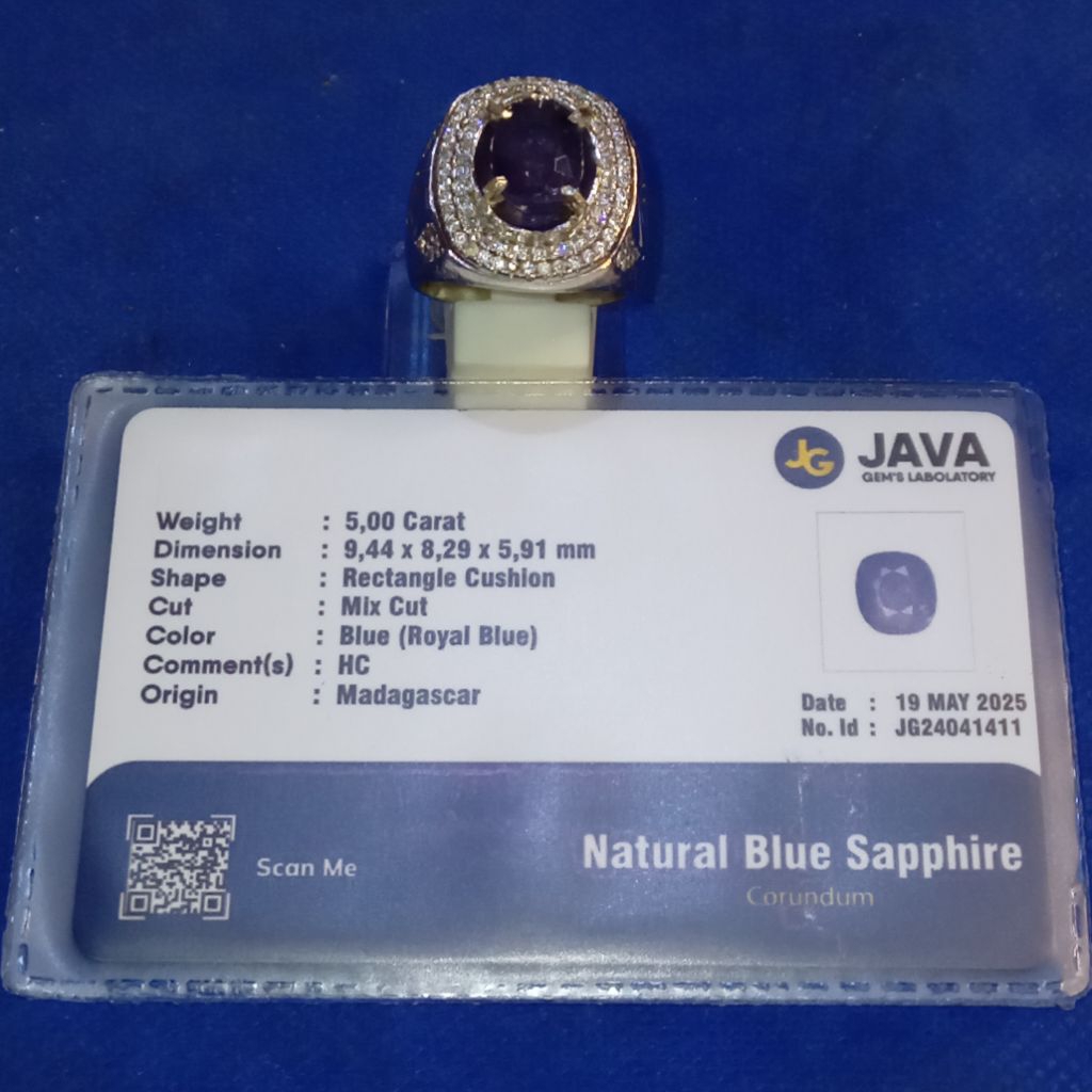 Natural Batu Permata Blue Sapphire Royal Blue Best Quality Memo