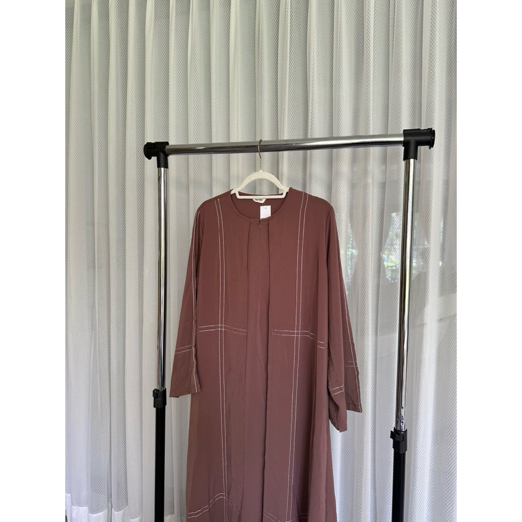 Preloved Lozy Hijab - Havina Abaya set French Khimar Haji dan Umrah bahan Arabian Premium