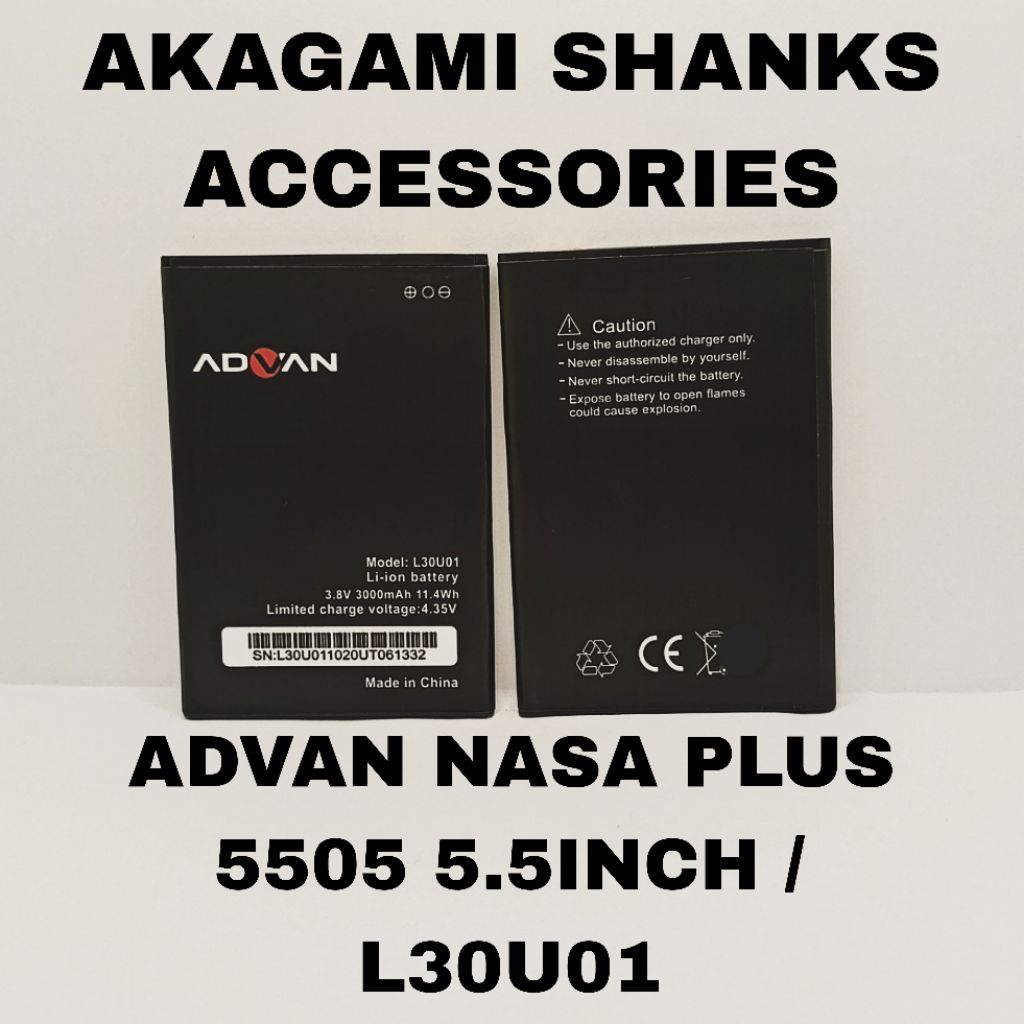 BATERAI/BATRAI/BATRE/BATTERY ADVAN NASA PLUS 5505 5.5 INCH / L30U01