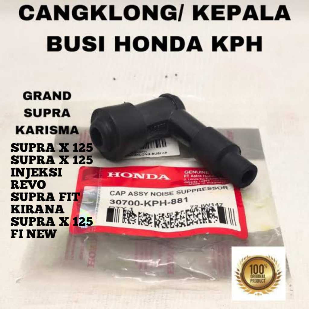 Tutup busi cangklong busi KPH motor Supra x / grand/ karisma/ fit lama dan new