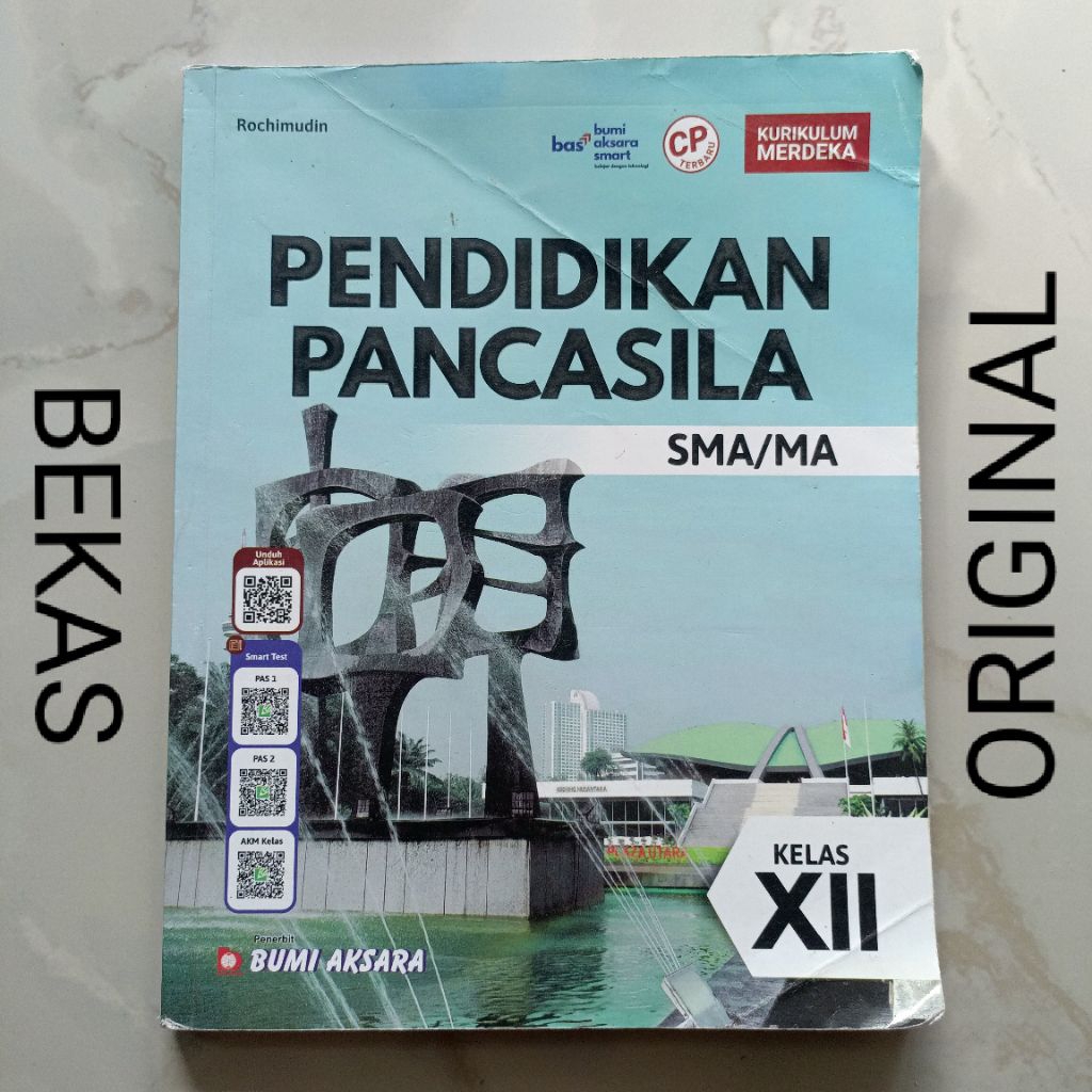 Buku PPKN PKN Pendidikan Pancasila Kelas 12 XII 3 III SMA MA Penerbit Bumi Aksara Kurikulum Merdeka 