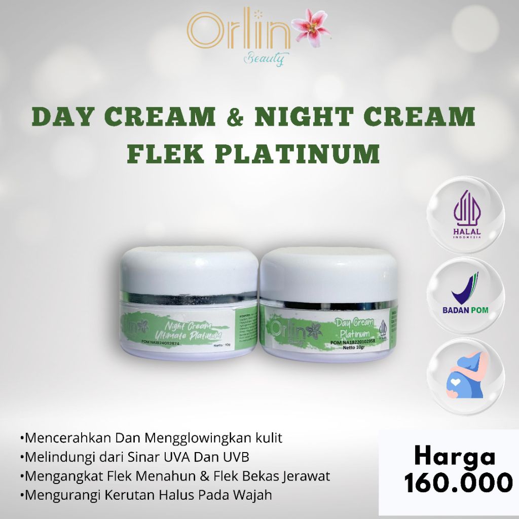 KRIM WAJAH BPOM DAY & NIGHT ORLIN BEAUTY