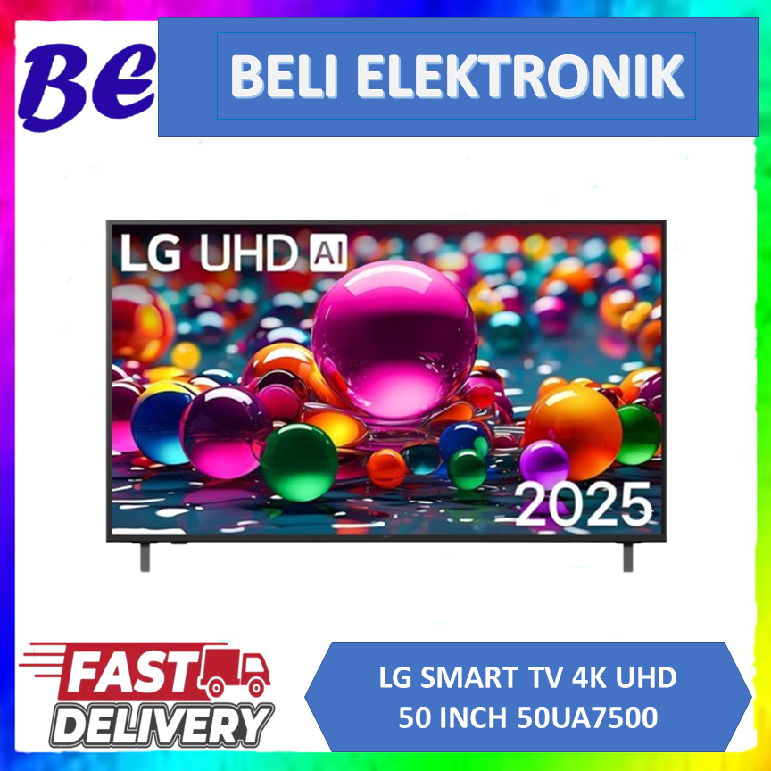 TV LG 50UA7500 UHD AI 50 INCH GEN8 4K HDR10 PRO SMART TV 2025 50UA7500PSA // 50UR7500
