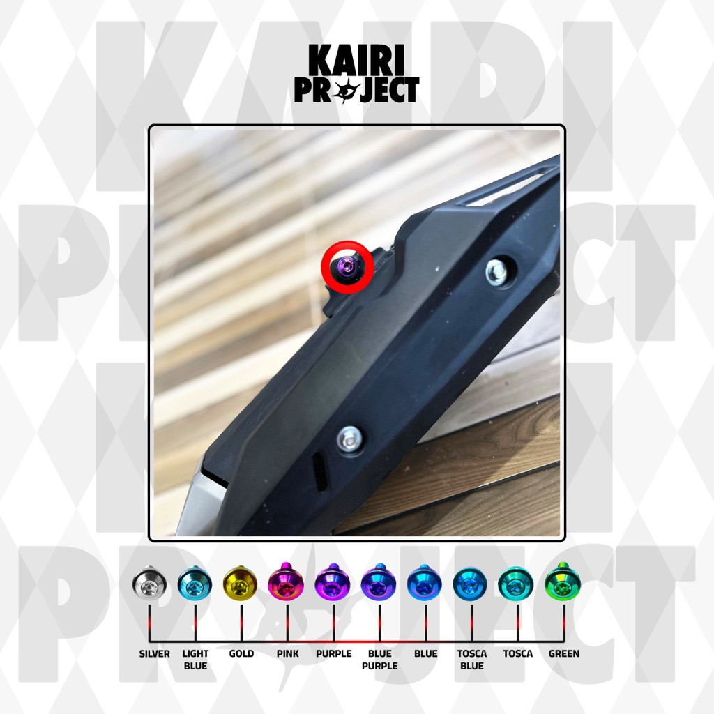 Baut titanium knalpot vario.pcx.aerox 1 biji