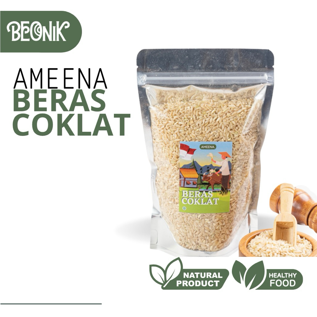 

Beras Coklat Organik 500GR | Ameena Premium Quality