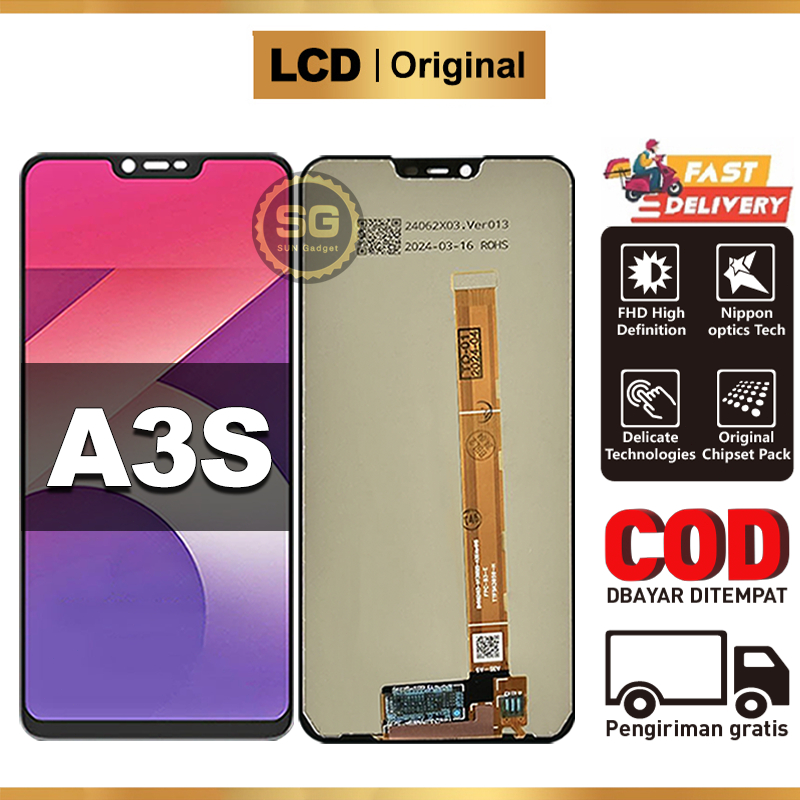 LCD For OPPO A3S Original Fullset ori asli Touchscreen COD