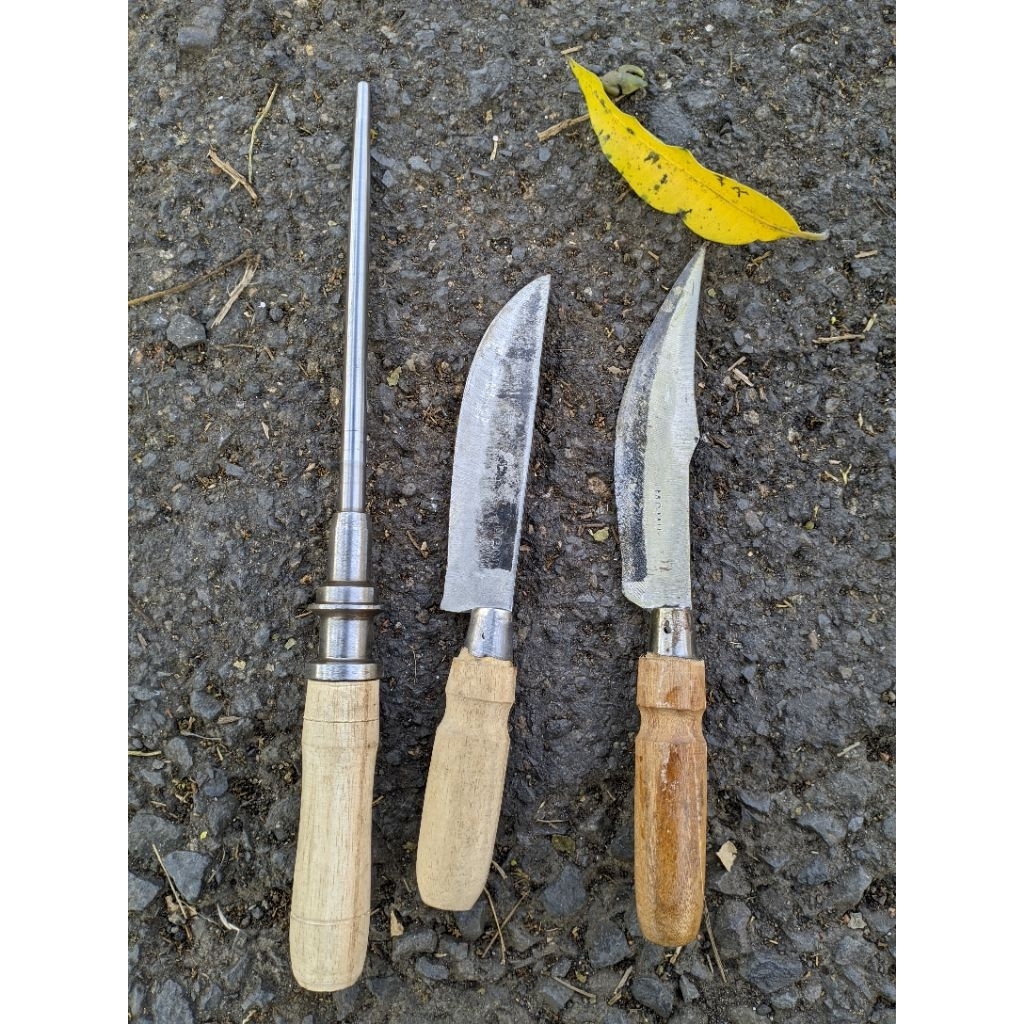 Paket pisau 2 set pisau daging + 1 asahan pisau dapur pisau buah sayuran pisau daging/pisau daging k