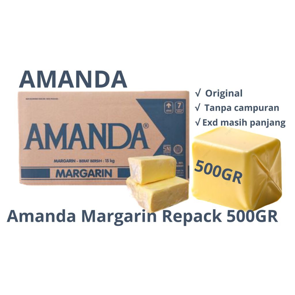 

(500gr) Margarin Amanda repack( Kuning)