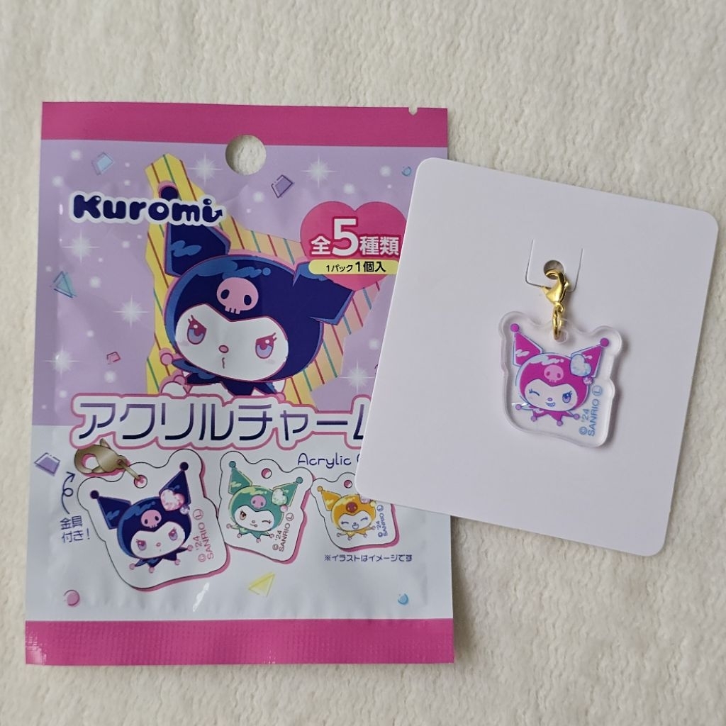 Daiso Sanrio Kuromi Acrylic Charm
