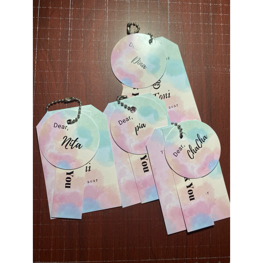 

Hang Tag 3in1 Bridesmaid / Attire Guide / Undangan / Souvenir Pernikahan