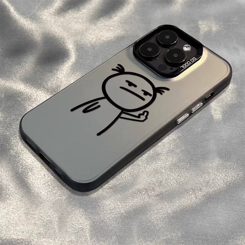 Custom Case READY FOR ALL TYPE Couple Premium Matte Hard Case Silver Plate Hardcase Casing Hp IC1048