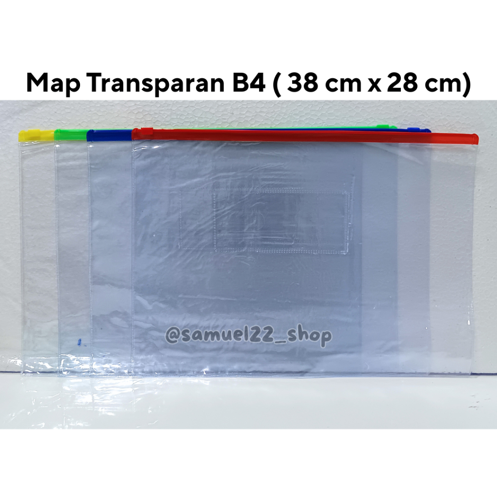 

Map Zipper Bening Transparan Plastik B4