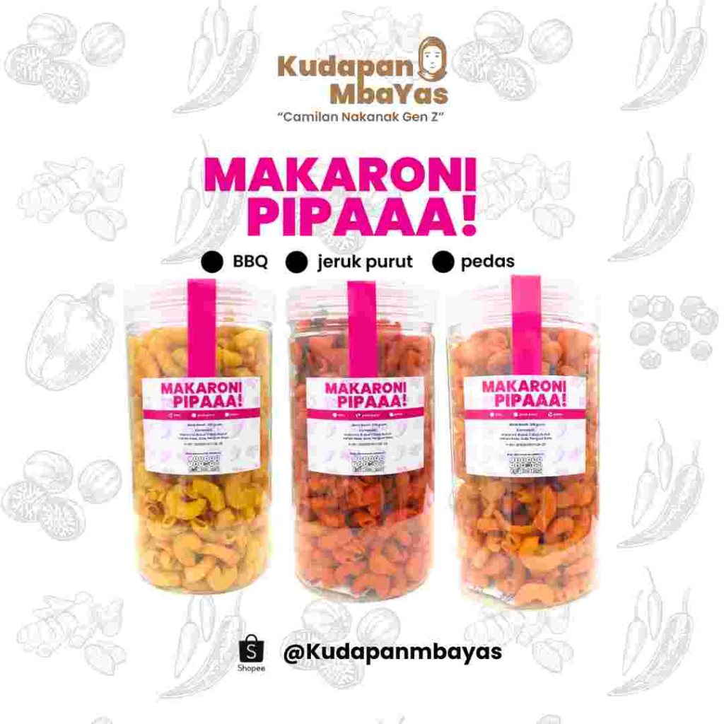 

Makaroni Pipaaa! - 325 g (Kemasan Toples)