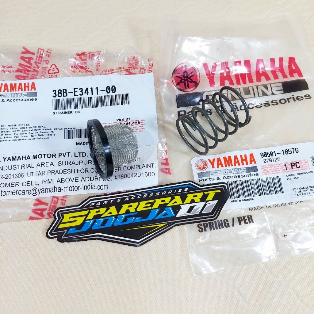 Per Pir Filter Saringan Oli Mesin Bawah Vixion Old Lama Ovi New Bk8 Nvl Nva ASLI ORIGINAL YAMAHA 38B