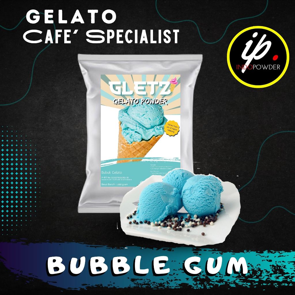 

IP Jakarta - Bubuk Es Krim GELATO BUBBLE GUM 1Kg untuk Cafe, Resto dan Usaha Minuman Kekinian
