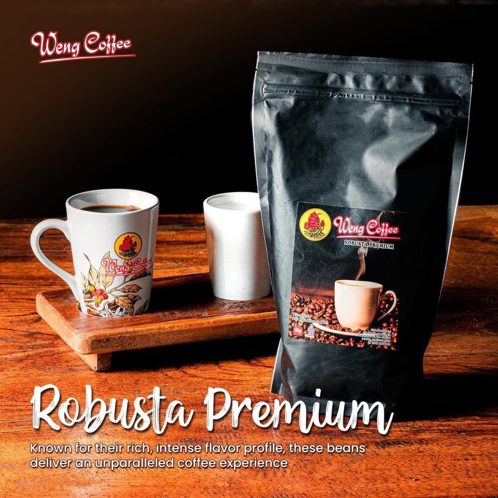 

Kopi Bubuk Weng Coffee ROBUSTA PRENIUM 500, Gram