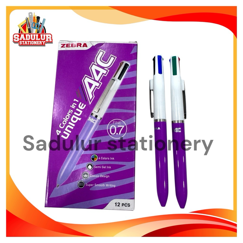 

(1PCS)- PEN ZEBRA 4 WARNA / PEN zEBRA A4C