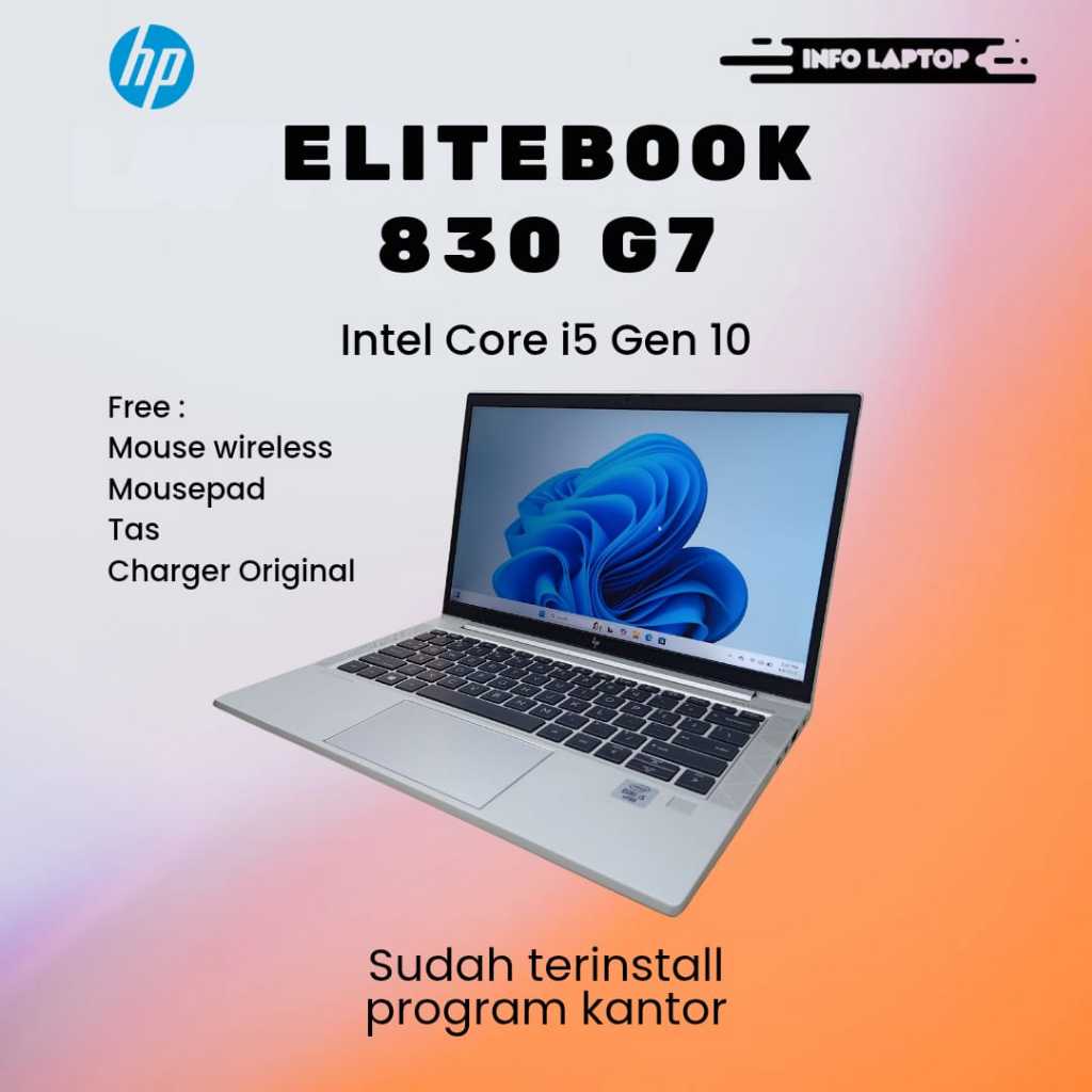 LAPTOP HP ELITEBOOK 830 G7 I5GEN10 32GB SECOND