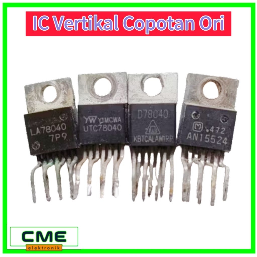IC Vertikal Cabutan STV9302 /STV9309 /STV9325 /TDA8172 /LA78040 LA78141 LA78045 Vertical Copotan ORI