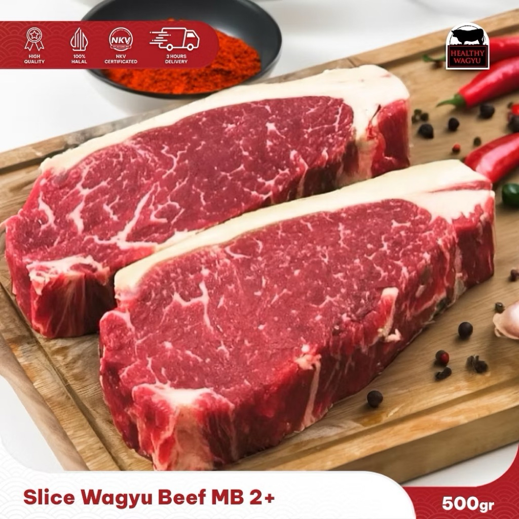 

[WAGYU] Daging Sapi Steak Sirloin MB 2-3 Australia 5s 1kg