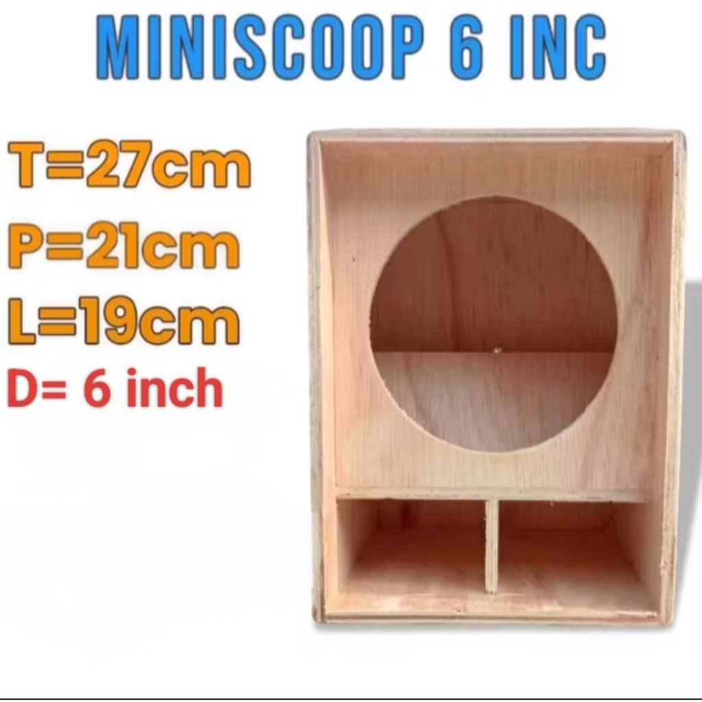 box miniscoop 6 inch miniatur