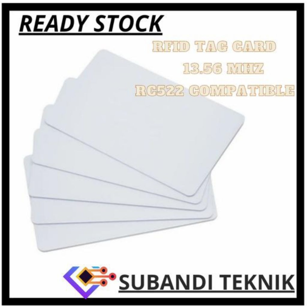 KARTU RFID 13.56 Mhz S50 1kb MiFARE FC 522 COMPATIBLE