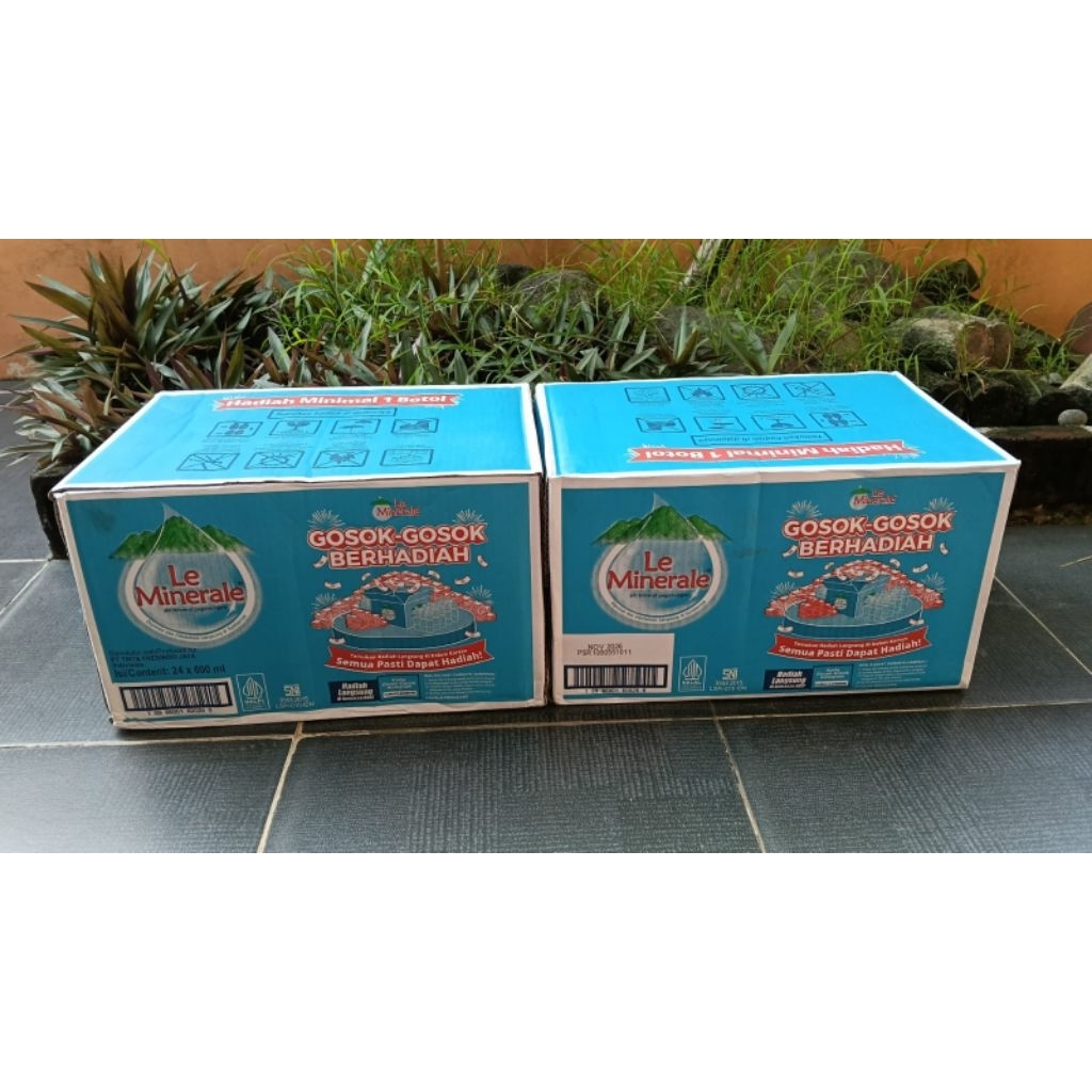 

⚡ INSTAN ⚡ LE MINERALE BOTOL 600ML (1DOS@24BH)