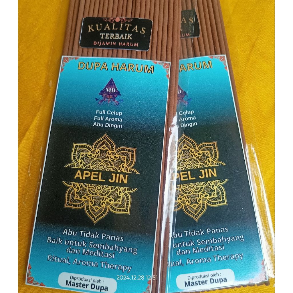 Dupa hio Aroma Apel jin isi 50 panjang 32cm