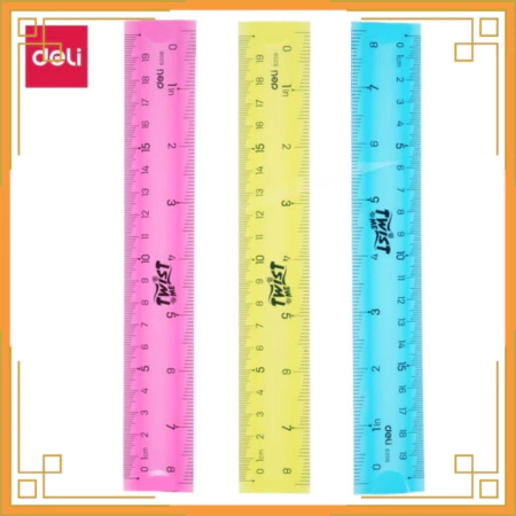 

DELI Penggaris plastik flexibel 20cm 6208/ 30 cm 6209