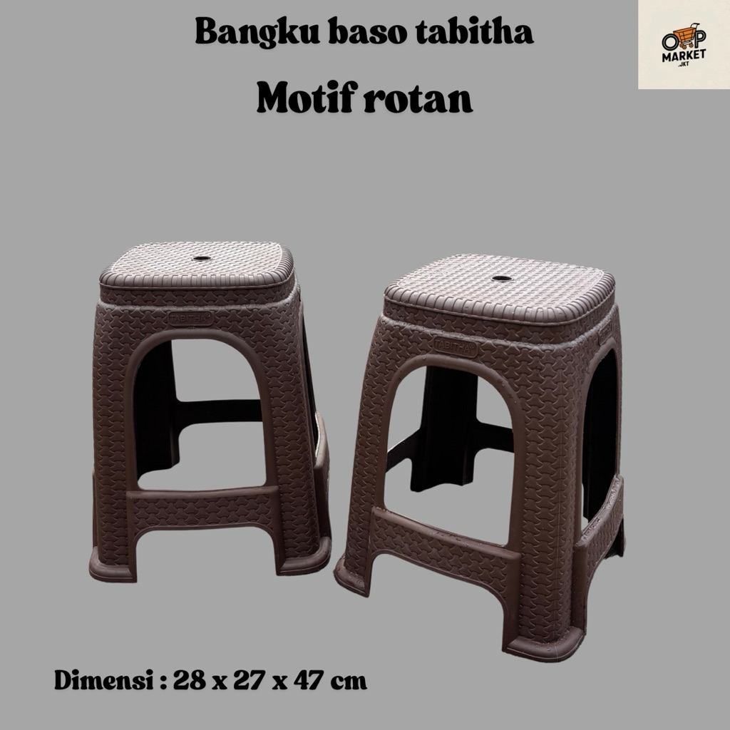 TABITHA - KURSI PLASTIK ROTAN BASO TABITHA / KURSI BASO PLASTIK ROTAN ANYAM TABITHA KURSI PLASTIK HI