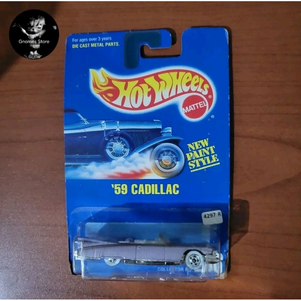 Hot Wheels 59 Cadillac Light Purple White Wall Mattel
