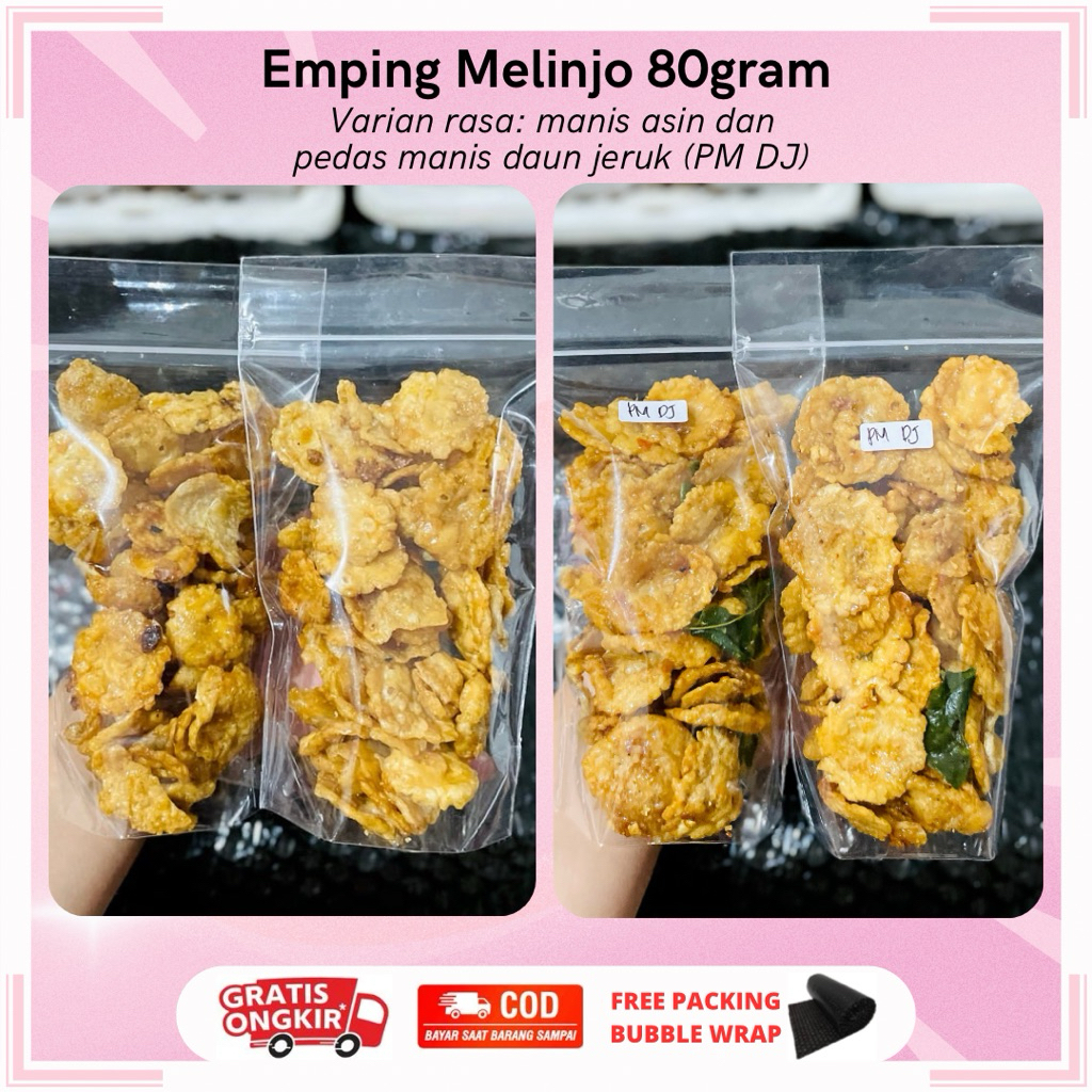 

EMPING MELINJO OMEGA KARAMEL 80GRAM | EMPING PEDAS MANIS DAUN JERUK | EMPING MANIS ASIN KUALITAS SUPER