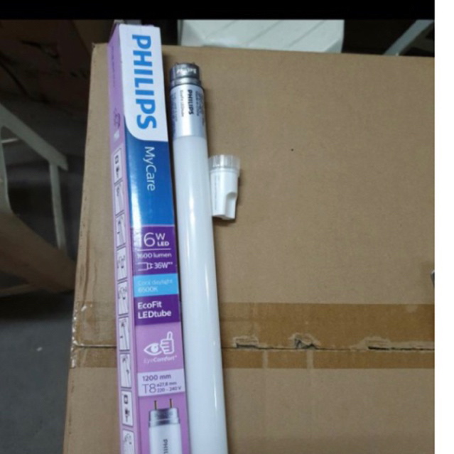 Tl t8 lampu led ecofit 16W 16 Watt Stater Philips 765k Putih