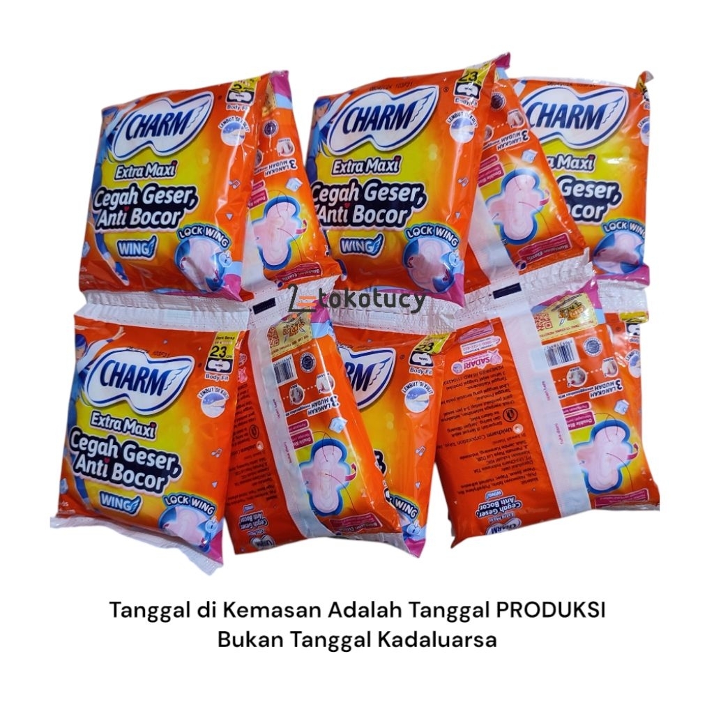 Pembalut Charm Renceng Extra Maxi Wing 2 Pads