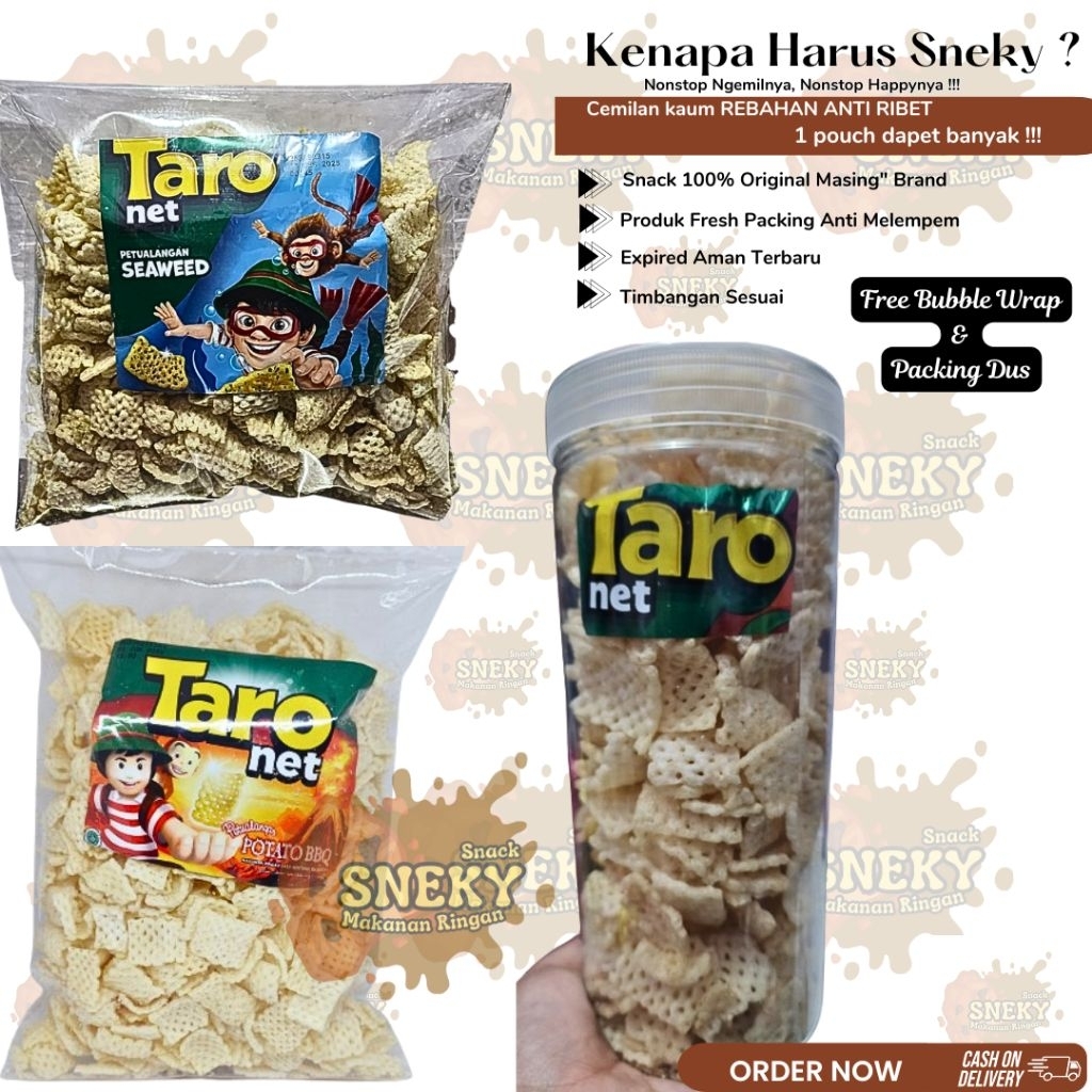 

Taro Net BBQ Seaweed Snack Kiloan