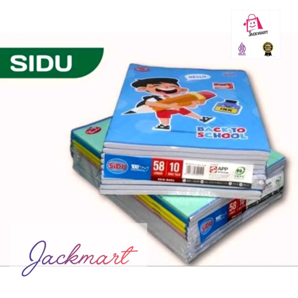 

Buku Tulis SIDU 38 LEMBAR (10 PCS) / 58 LEMBAR (10 PCS) READY COD