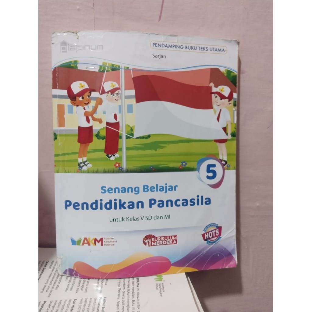 buku ppkn/pkn/pendidikan pancasila kelas 5/V sd mi platinum kurikulum merdeka