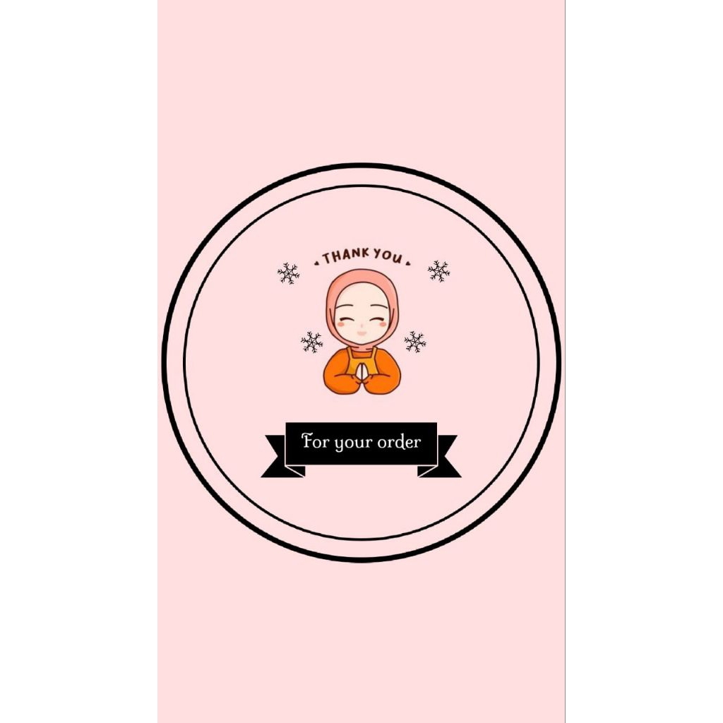 

10 pcs | Setiker Thank You For Your Order | Stiker Citting