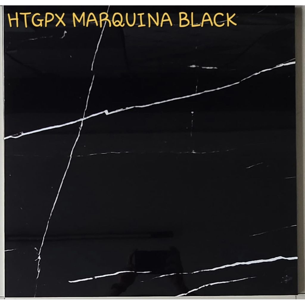 GRANIT MURAH 60X60 HITAM IKAD HTGPX MARQUINA BLACK GLAZED POLISH