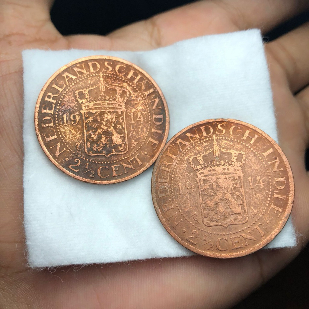 Koin Kuno Benggol Atau 2,5 Nederland Indie 1914