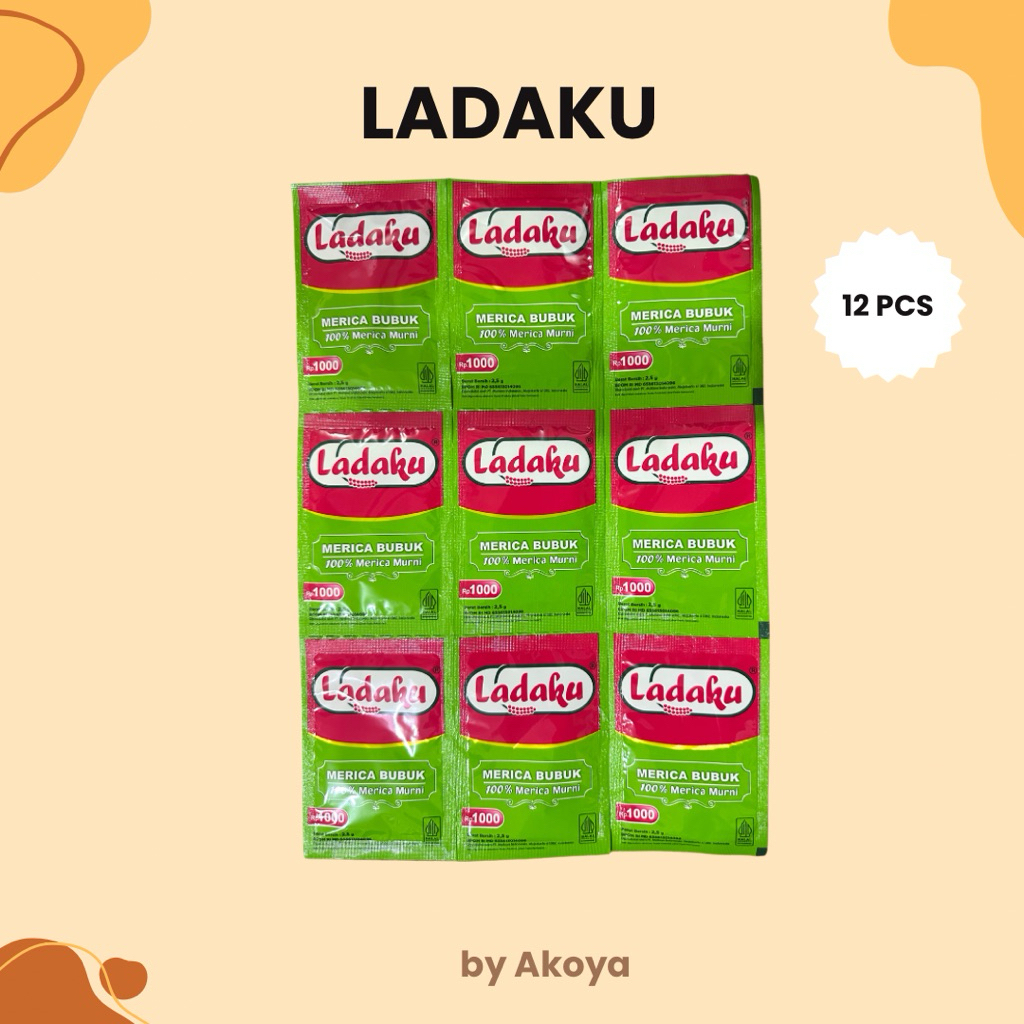 

12 pcs LADAKU MERICA BUBUK