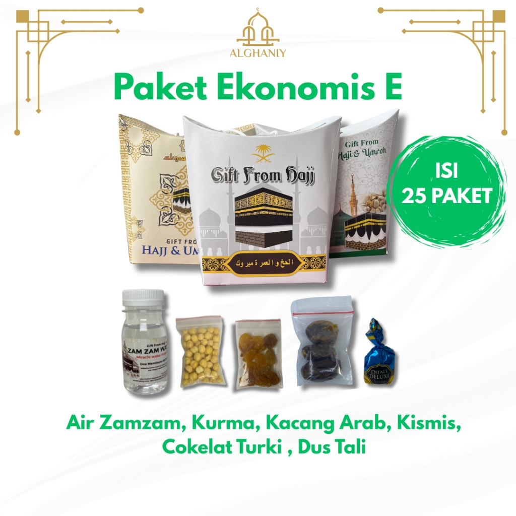 

G&C Paket 25pcs Oleh-oleh Haji dan Umroh / Paket Ekonomis Oleh-oleh Haji dan Umroh Lengkap