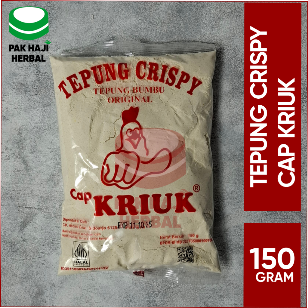 

TEPUNG CRISPY CAP "KRIUK" 150Gr – Praktis, Siap Pakai, Masak Anti Ribet, Renyah & Gurih!