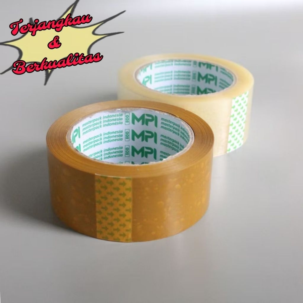 

Termurah Lakban Bening / Coklat 45mm x 100 Yard