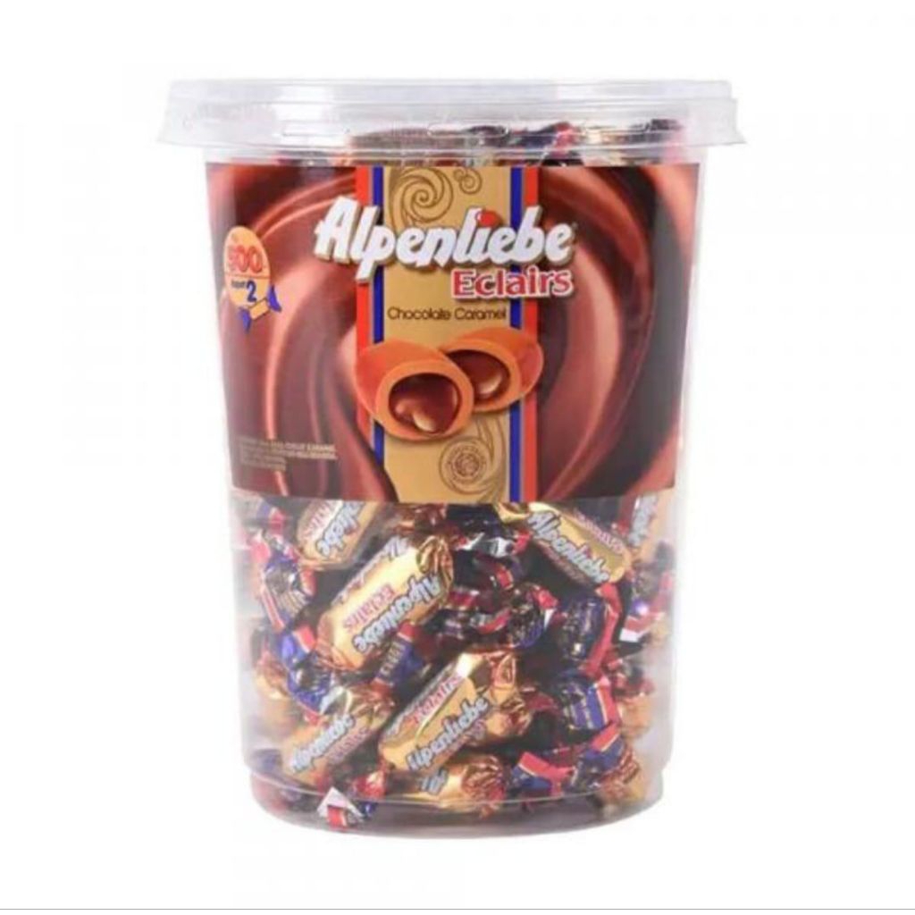 

PERMEN ALPENLIEBE ECLAIRS JAR TOPLES 360 GRAM ( ISI 100 PCS) PROMO!!!!